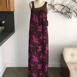 Karen Zambos reflection print maxi dress
